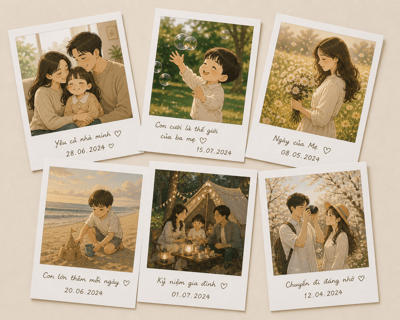 Combo Album 50 ảnh - Giấy Lụa siêu mịn tặng kèm Album